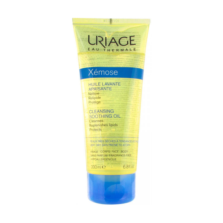 Очищувальна та заспокійлива олія для душу Uriage Xemose Cleansing Soothing Oil, 200 мл