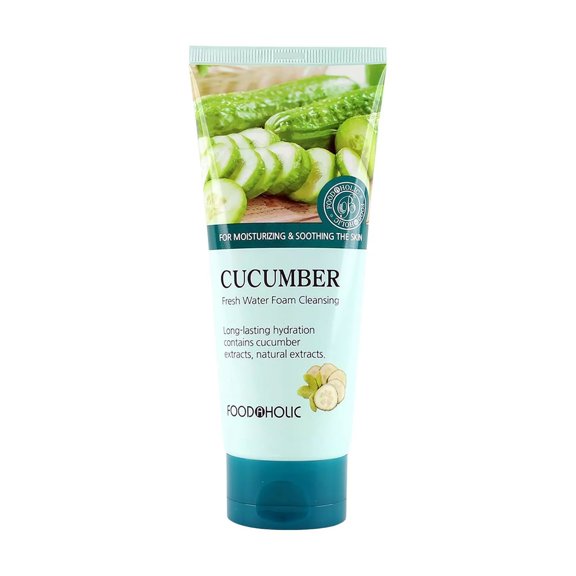 Освіжальна пінка для вмивання Food A Holic Сucumber Fresh Water Natural Foam Cleansing з екстрактом огірка, 150 мл