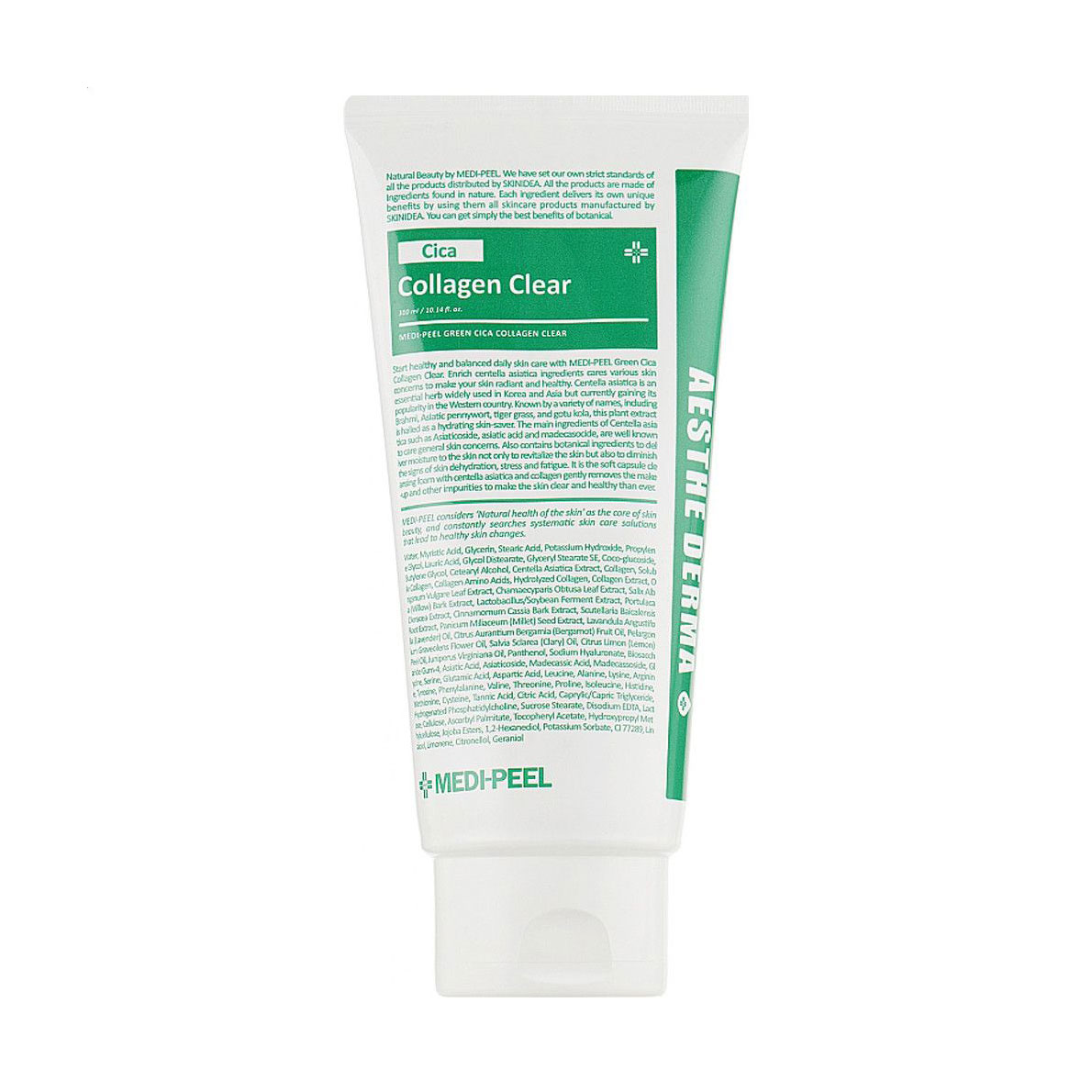 Уцінка! Заспокійлива очищувальна пінка для вмивання Medi-Peel Green Cica Collagen Clear, 300 мл